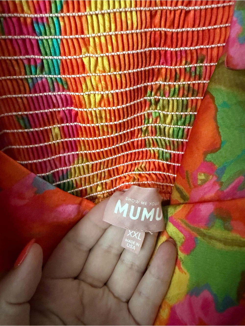 Show Me Your MuMu Garden Midi Dress - Size XXL - Miss Malibu Print - Picture 3 of 4